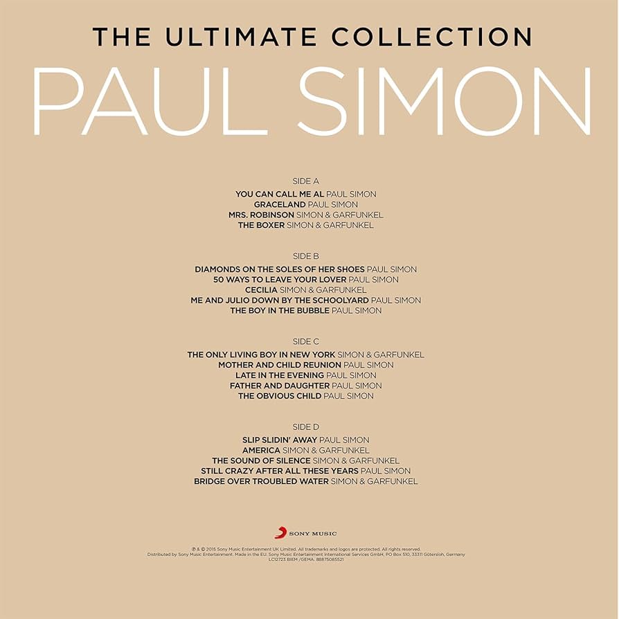 欧2discs LP Paul Simon The Ultimate Collection 88875085521 Sony Music /00660 Paul Simon - The Ultimate Collection: Amazon.pl: Uroda